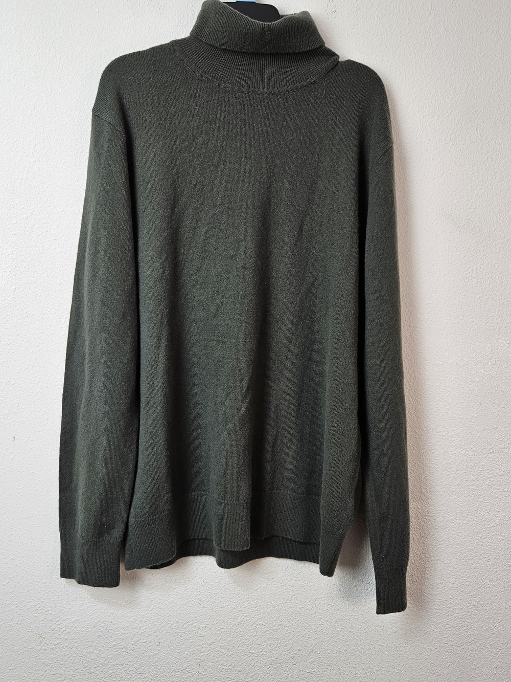 Quince Mongolian Cashmere Green Turtleneck Sweater Size Large